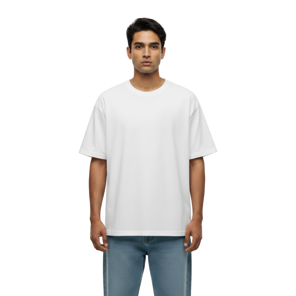 Plain White Oversized T-Shirt – Premium Cotton