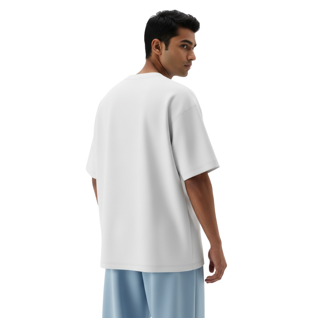 Plain White Oversized T-Shirt – Premium Cotton