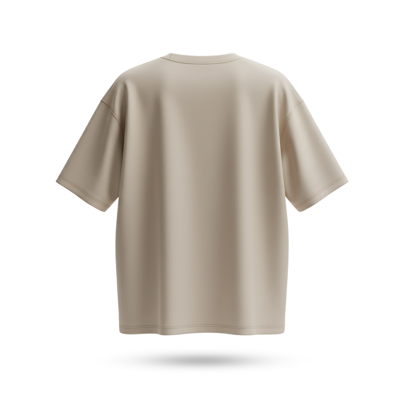 Plain Beige Oversized T-Shirt – Premium Cotton
