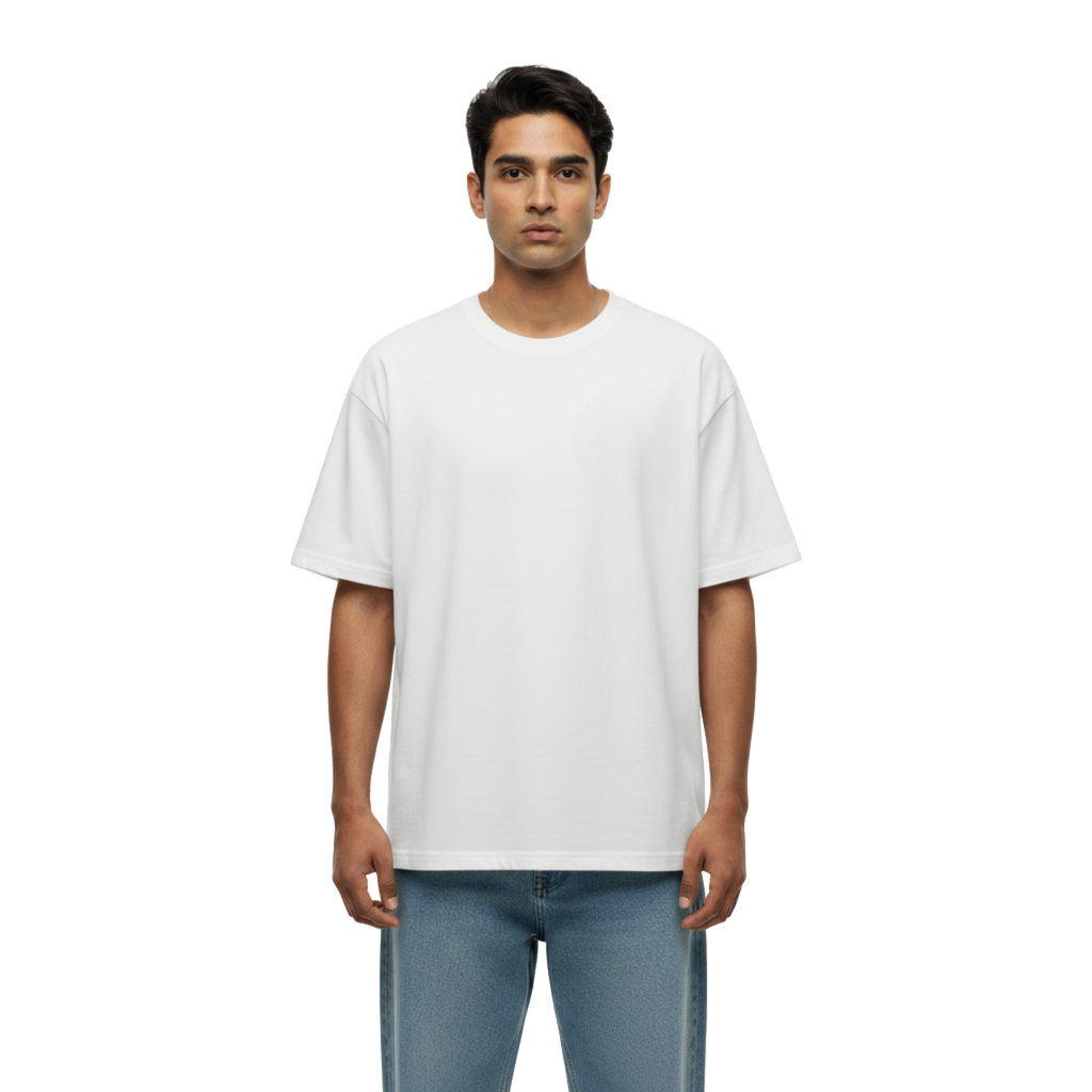 Gamer Maniac Oversized Tee - White