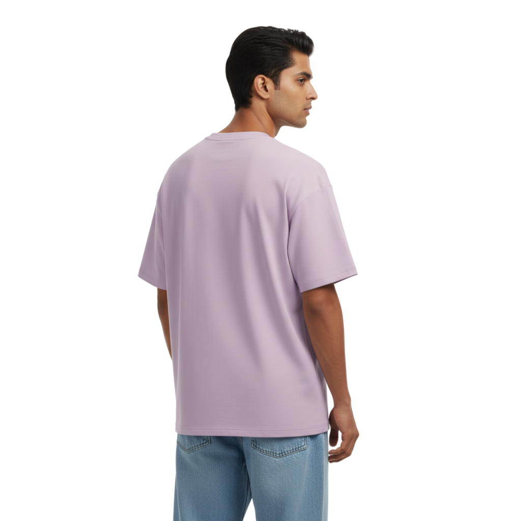Plain Lavender Oversized T-Shirt – Premium Cotton