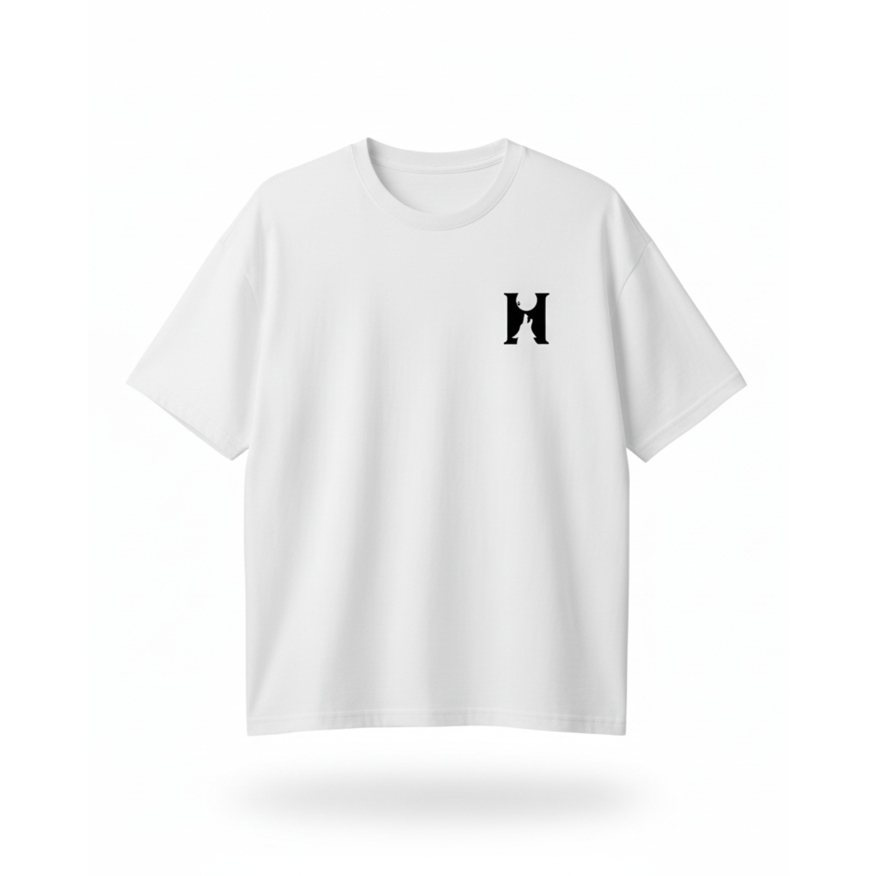 Roaring Bear – Hustle Premium Graphic Print Tee - White