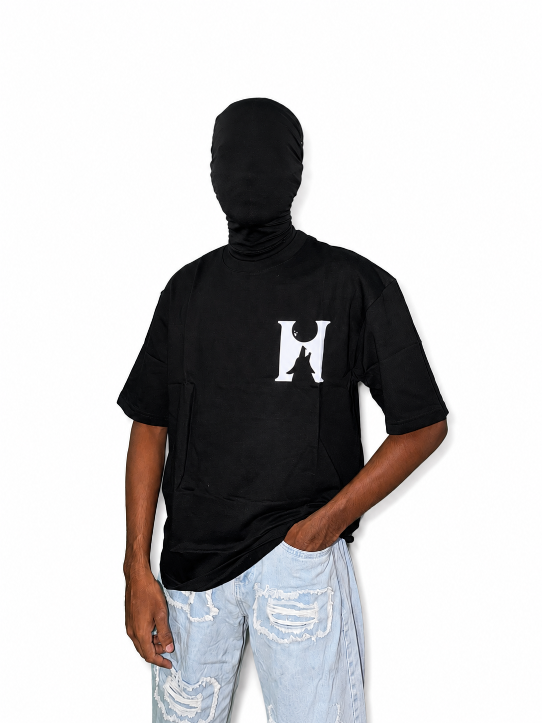 Roaring Bear – Hustle Premium Graphic Print Tee - Black